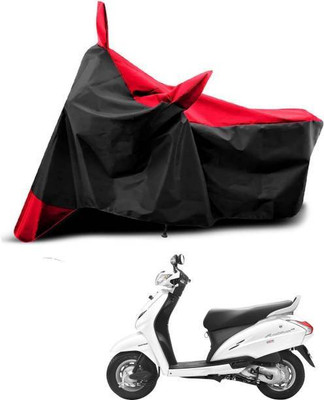 LIFE TO HUB Two Wheeler Cover for Hero, Honda, Bajaj, Ather, TVS, Yamaha(Urbanite Chetak, Black, Red)