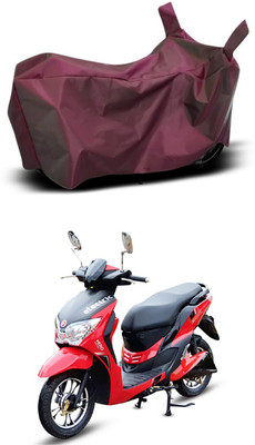 MMSSTAR Waterproof Two Wheeler Cover for Hero(Electric Dash, Maroon)