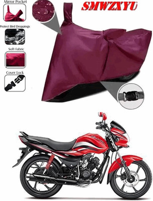 smwzxyu Waterproof Two Wheeler Cover for Hero(Passion Pro i3S, Maroon)