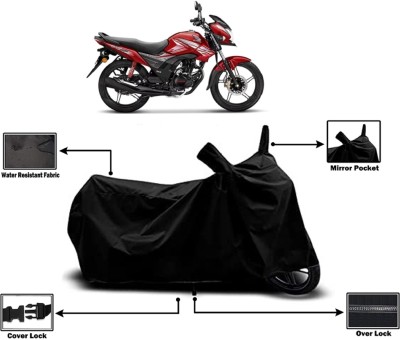 Amexride Two Wheeler Cover for Honda(CB Shine SP, Black)