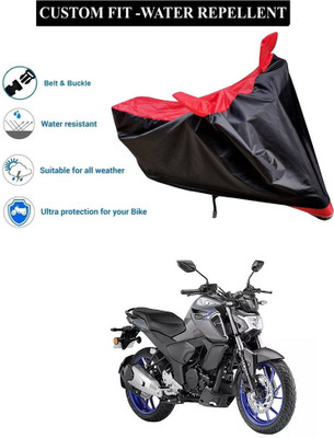 PAGORA Waterproof Two Wheeler Cover for Yamaha(FZS-FI V3 BS6, Red)