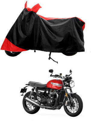 GROFATIK Two Wheeler Cover for Triumph(Speed Twin BS6, Red)