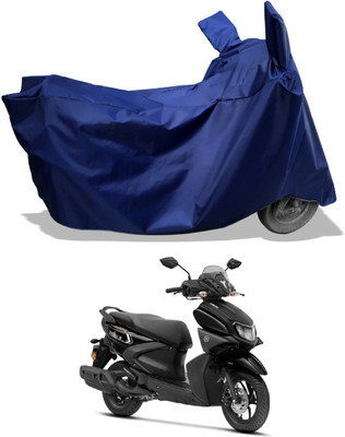 Amexride Two Wheeler Cover for Yamaha(Ray-ZR 125FI BS6, Blue)