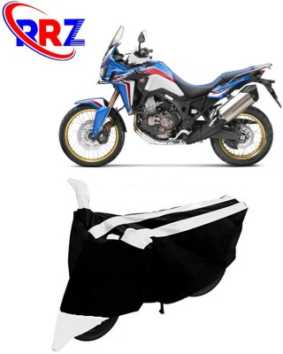 RRZ Waterproof Two Wheeler Cover for Honda(Africa Twin, Black, White)