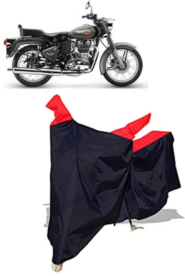 Amexride Two Wheeler Cover for Royal Enfield(Bullet 500, Black)