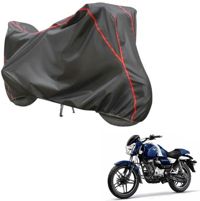 Car Life Two Wheeler Cover for Bajaj(V15, Grey, Red)