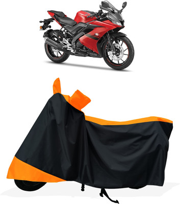 Tricway Two Wheeler Cover for Yamaha(YZF-R15 V3 New BS6, Orange)