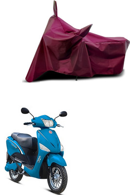 Aoriyon Waterproof Two Wheeler Cover for Hero(Electric Optima, Maroon)
