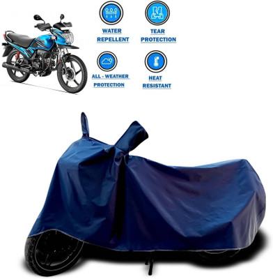 KEDIT Two Wheeler Cover for Hero(Passion Pro TR, Blue)