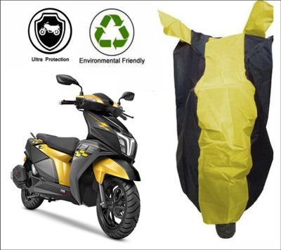 RM Collections Waterproof Two Wheeler Cover for TVS(Ntorq 125, Yellow, Black)