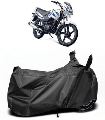 KEDIT Two Wheeler Cover for TVS(Sport KS, Black)