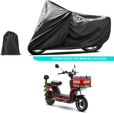 GOSHIV-car and bike accessories Two Wheeler Cover for Okinawa(Black)