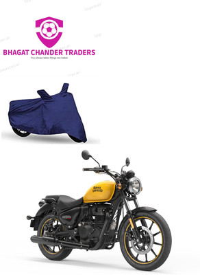 bhagat chander traders Waterproof Two Wheeler Cover for Royal Enfield(Meteor BS6, Blue)