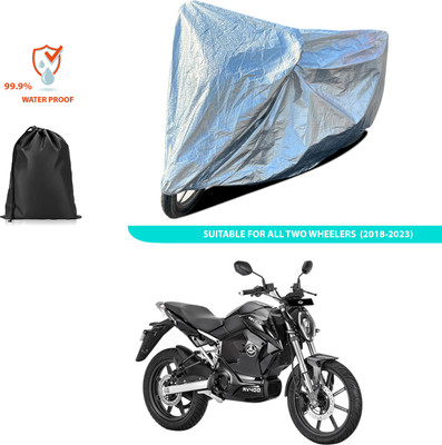CODOKI Waterproof Two Wheeler Cover for Revolt(RV 300, Silver)
