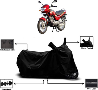 KEDIT Two Wheeler Cover for TVS(Fiero F2, Black)