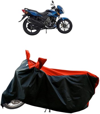 KEDIT Two Wheeler Cover for TVS(Flame SR125, Red, Black)