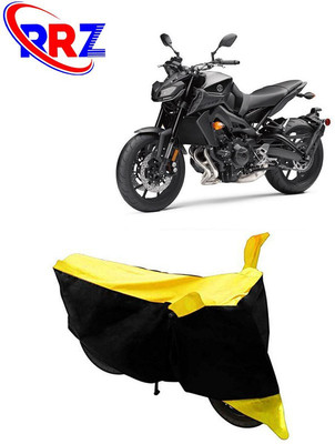 RRZ Waterproof Two Wheeler Cover for Yamaha(MT-09, Black, Yellow)