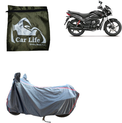 Car Life Waterproof Two Wheeler Cover for Hero(Passion Xpro, Silver)