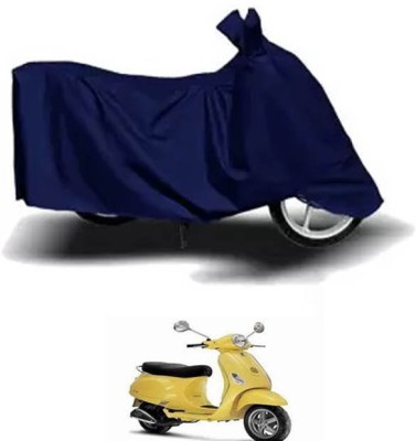 RONISH Waterproof Two Wheeler Cover for Piaggio(Vespa LX, Blue)