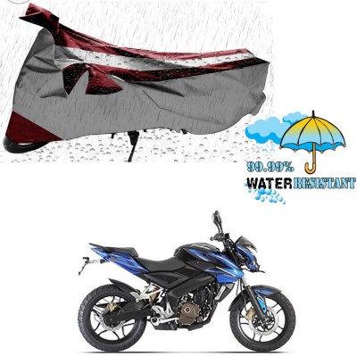 Ascension Two Wheeler Cover for Bajaj(Pulsar 200NS FI, Silver, Maroon)