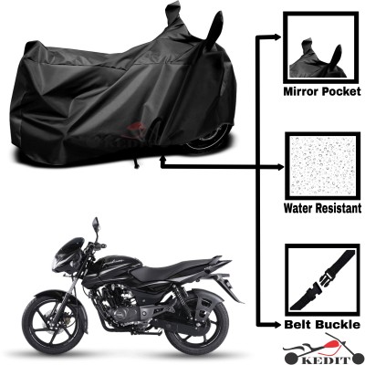 KEDIT Two Wheeler Cover for Bajaj(Pulsar 180 DTS-i, Black)