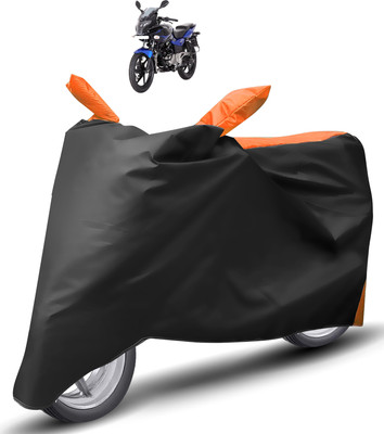 Caronix Two Wheeler Cover for Bajaj(Pulsar 220F, Orange)