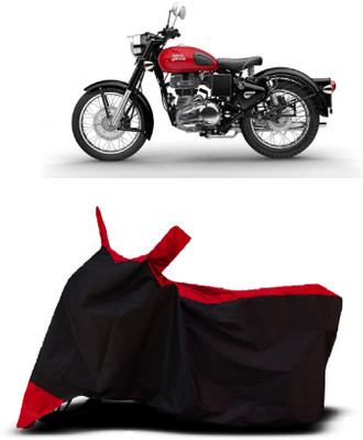 VESMEI Two Wheeler Cover for Royal Enfield(Bullet 350 New BS6, Red)