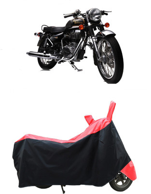 Coxtor Two Wheeler Cover for Royal Enfield(Electra Delux, Red)