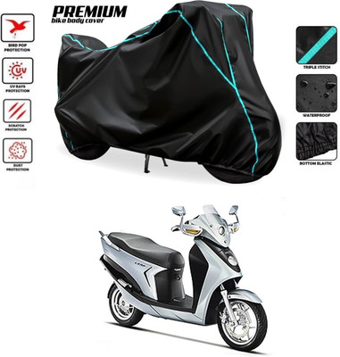 GOSHIV-car and bike accessories Waterproof Two Wheeler Cover for Hero(Leap Hybrid SES BS6, Black)