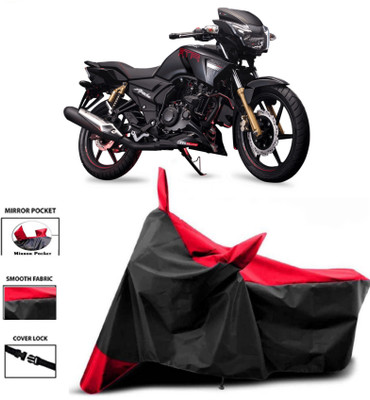 WMIZEXA Two Wheeler Cover for TVS(Red, Black)