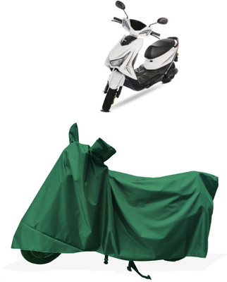 Tricway Two Wheeler Cover for Ampere(Reo Elite BS6, Green)