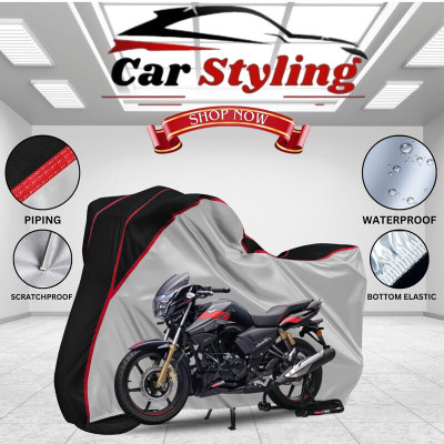 Car Styling Waterproof Two Wheeler Cover for TVS(Apache RTR 180, Multicolor)