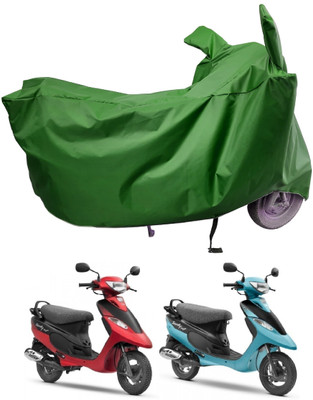 Amexride Two Wheeler Cover for TVS(Pep Plus, Green)