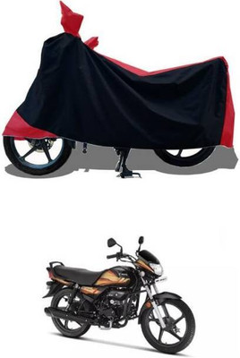 RAAMKM Two Wheeler Cover for Hero(HF, Red, Black)
