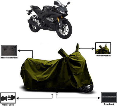 Amexride Two Wheeler Cover for Yamaha(R15 s, Green)