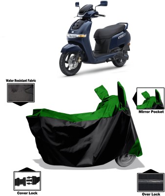 Amexride Two Wheeler Cover for TVS(iQube Electric, Green)