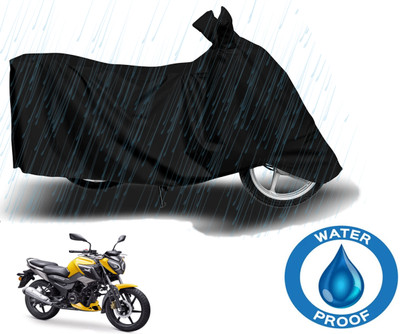 Autoinnovation Waterproof Two Wheeler Cover for TVS(Raider, Black)