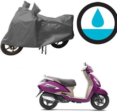 DeepShakshi AUTOMOTIVE Waterproof Two Wheeler Cover for TVS(Jupiter, Grey)
