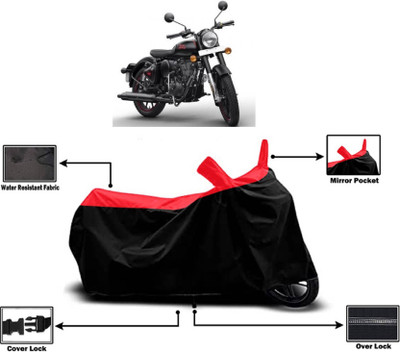 KEDIT Two Wheeler Cover for Royal Enfield(Bullet 350, Red)