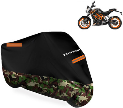 Horseyaart Waterproof Two Wheeler Cover for KTM(Duke 390 ABS, Multicolor)