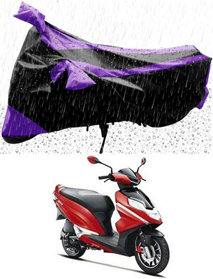 Mdstar Waterproof Two Wheeler Cover for Hero(Dare, Purple, Black)