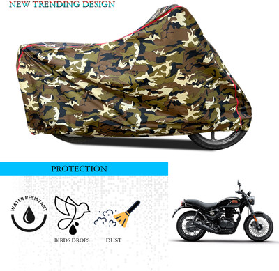 ANTHUB Waterproof Two Wheeler Cover for Royal Enfield(Hunter 350, Multicolor)