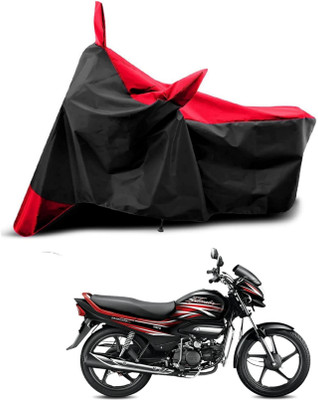 AASHTIK MART Two Wheeler Cover for Universal For Bike(Super Splendor, Red, Black)