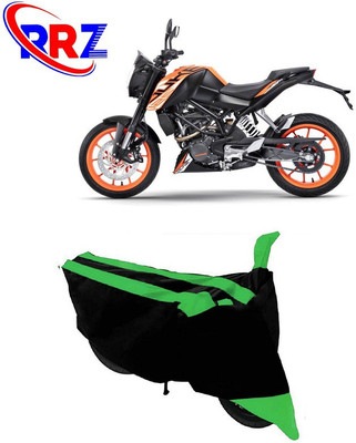 RRZ Waterproof Two Wheeler Cover for KTM(125 Duke, Black, Green)
