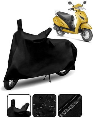 Lakshmina Enterprises Waterproof Two Wheeler Cover for Honda(Activa 125, Black)