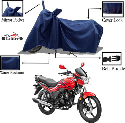 KEDIT Two Wheeler Cover for Universal For Bike(Passion Xpro, Blue)