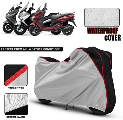 xodi Waterproof Two Wheeler Cover for Suzuki(Burgman Street, Silver, Black, Red)