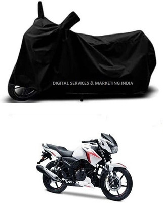 Anamika collections Two Wheeler Cover for TVS(Apache RTR 160, Black)
