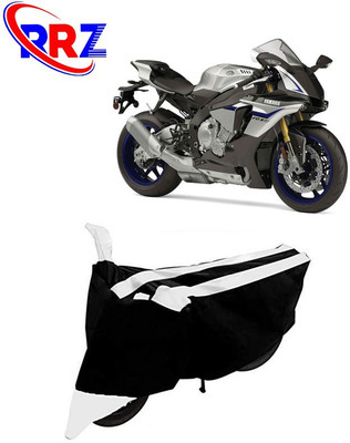 RRZ Waterproof Two Wheeler Cover for Yamaha(YZF R1M, Black, White)
