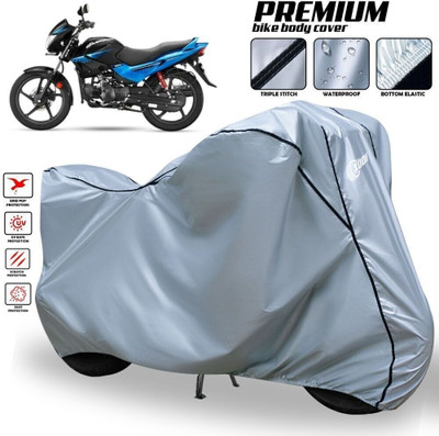 xodi Waterproof Two Wheeler Cover for Hero(Glamour Programmed FI BS6, Silver, Black)